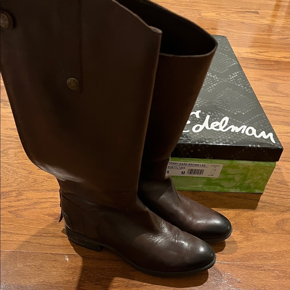 Sam Edelman Dark Brown Riding Boots